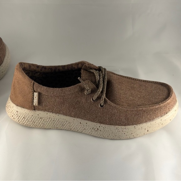 Skechers BOBS Memory Foam Brown Canvas Sneakers Women’s 7 - Picture 6 of 9
